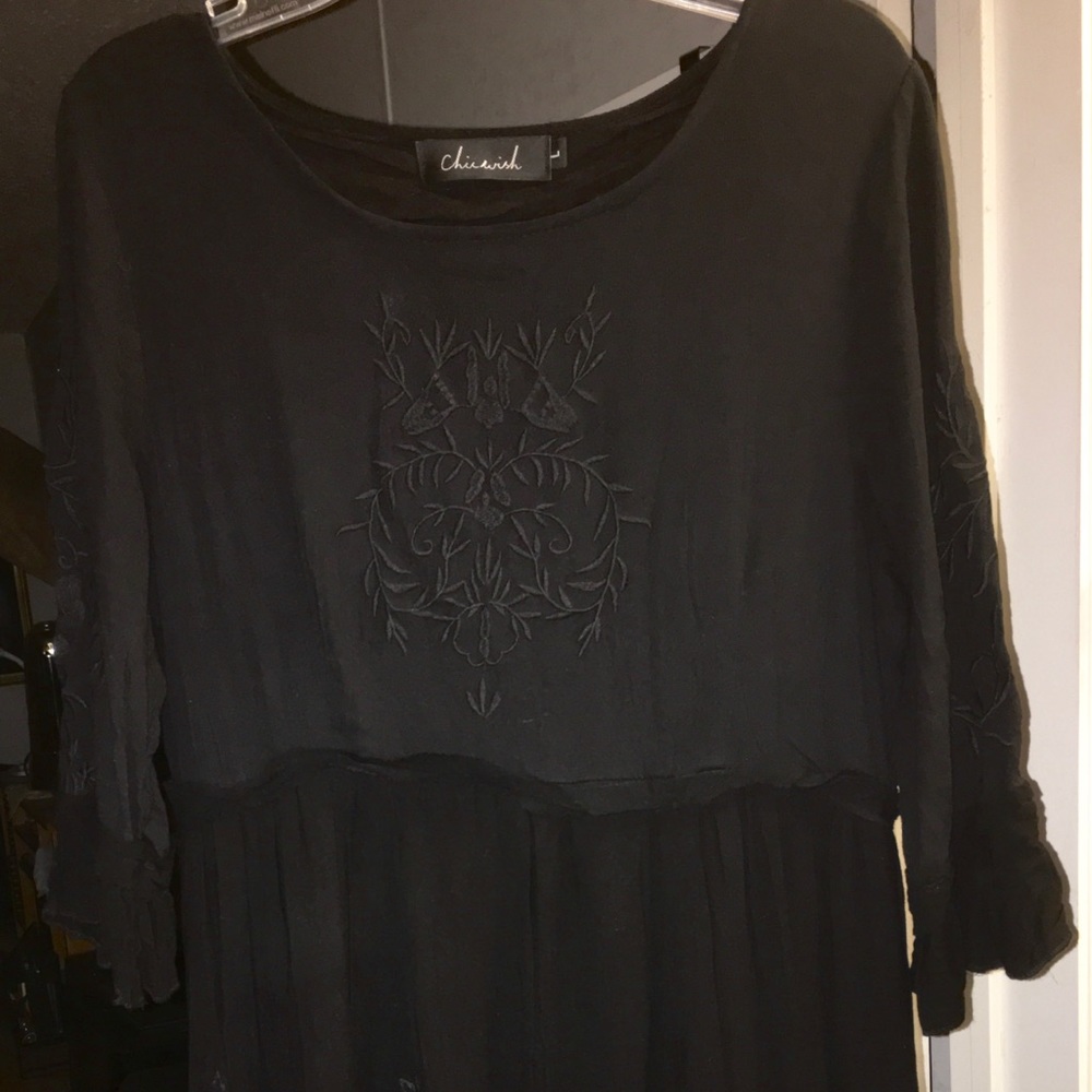 Black maxi dress